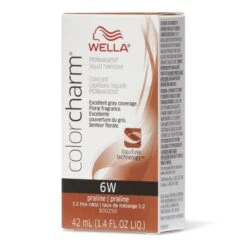 Wella Color Charm Permanent Liquid Hair Color 6W Praline, 1.4 Oz
