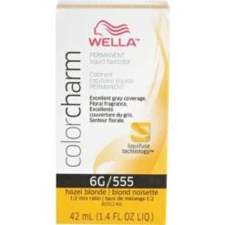 Wella COLOR CHARM HAIR COLOR Liquid 6G/555 Hazel Blonde, 1.4 Oz